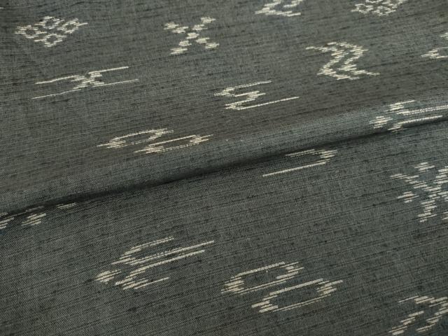 平和屋着物●上質な紬　琉球絣文様　正絹　逸品　AABH5830ck