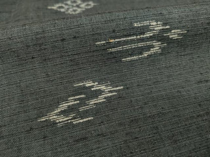 平和屋着物●上質な紬　琉球絣文様　正絹　逸品　AABH5830ck