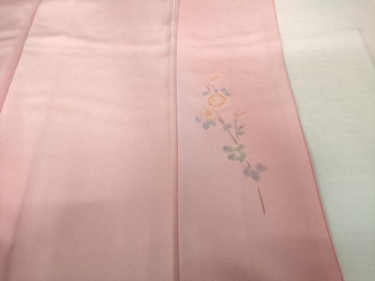 平和屋着物●上質な小紋　斜縞　暈し染め　正絹　逸品　AABH5833ck