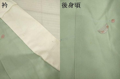 平和屋着物●長襦袢　無双仕立て　簪　櫛　金彩　正絹　逸品　AABH5846ck