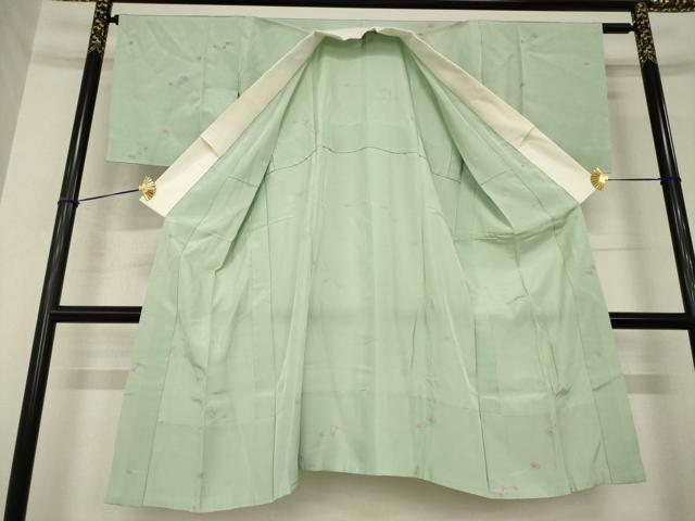 平和屋着物●長襦袢　無双仕立て　簪　櫛　金彩　正絹　逸品　AABH5846ck 平和屋着物○長襦袢 無双仕立て 簪 櫛 金彩 正絹 逸品 AABH5846ck