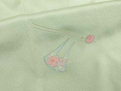 平和屋着物●長襦袢　無双仕立て　簪　櫛　金彩　正絹　逸品　AABH5846ck