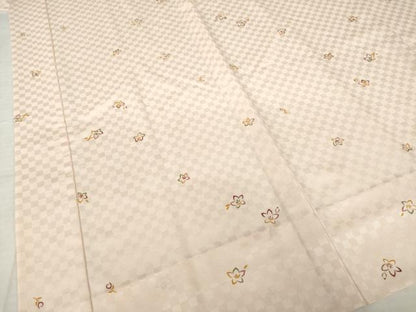 平和屋着物●長襦袢　無双仕立て　舞花文　三越扱い　正絹　逸品　AABH5847ck