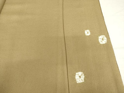 平和屋着物●訪問着　絞り　刺繍　色紙重ね文　金糸　正絹　逸品　AABH5849ck