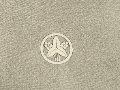 平和屋着物●豪華色留袖　駒刺繍　渡り橋地紙花文　金彩　正絹　逸品　AABH5851ck