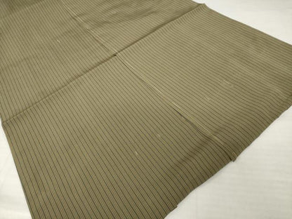 平和屋着物●男性　馬乗り袴　縞　正絹　逸品　未使用　AABH5852ck