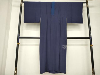 平和屋着物●男性　長襦袢　無双仕立て　絞り　石庭　正絹　逸品　AABH5854ck