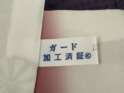 平和屋着物●上質な小紋　花丸文　胴抜き仕立て　正絹　逸品　AABH5858ck