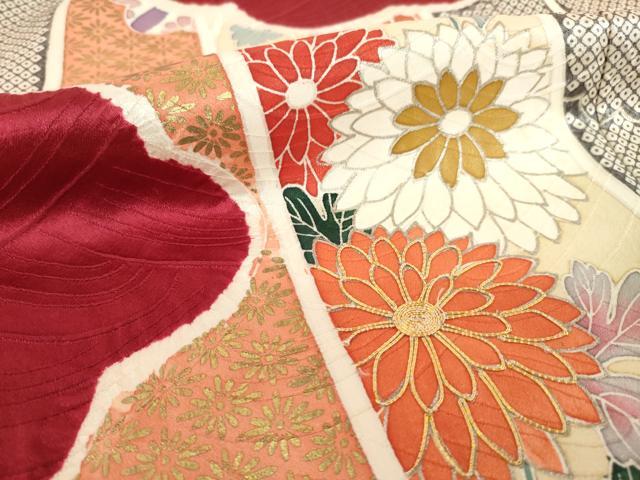 平和屋着物●豪華振袖　友禅　駒刺繍　絞り　短冊鳳凰花文　金彩　正絹　逸品　AABH5860ck