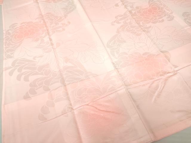 平和屋着物●振袖用長襦袢　無双仕立て　乱菊地紋　暈し染め　半衿刺繍　正絹　逸品　AABH5861ck