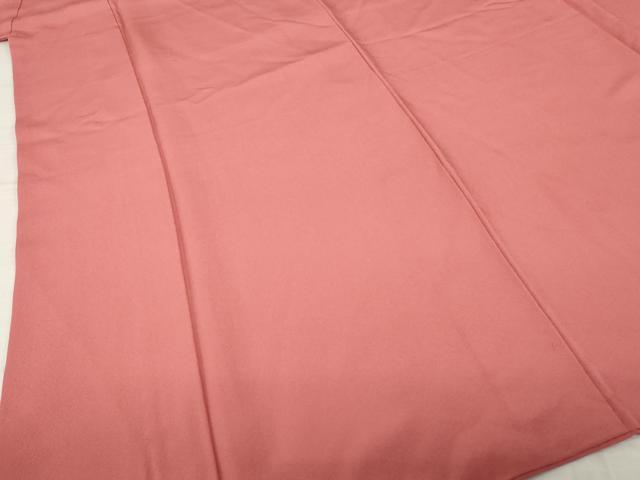 平和屋着物●上質な色無地　甚三紅色　正絹　逸品　AABH5864ck 平和屋着物○上質な色無地 甚三紅色 正絹 逸品 AABH5864ck