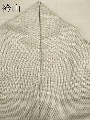 平和屋着物●本塩沢　110亀甲　総詰め　正絹　逸品　AABH5869ck