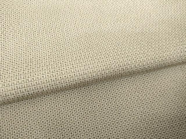 平和屋着物●本塩沢　110亀甲　総詰め　正絹　逸品　AABH5869ck