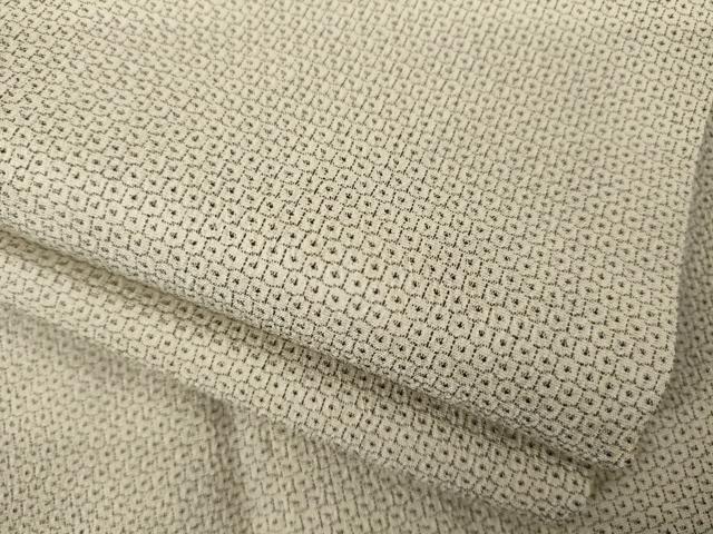 平和屋着物●本塩沢　110亀甲　総詰め　正絹　逸品　AABH5869ck