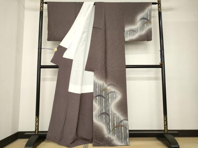 平和屋着物●訪問着　雪芝文　暈し染め　正絹　逸品　未使用　AABH5877ck