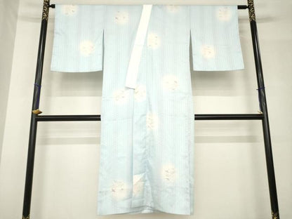 平和屋着物●長襦袢　無双仕立て　飛鶴文　ほたる暈し　洗える着物　AABH5878ck