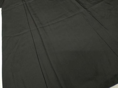 平和屋着物●男性　黒紋付　正絹　逸品　AABH5879ck