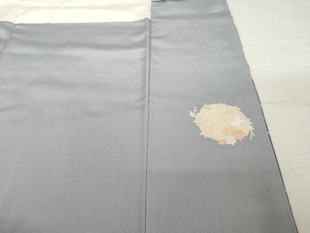 平和屋着物●豪華色留袖　友禅　地紙御所車花文　正絹　逸品　AABH5883ck