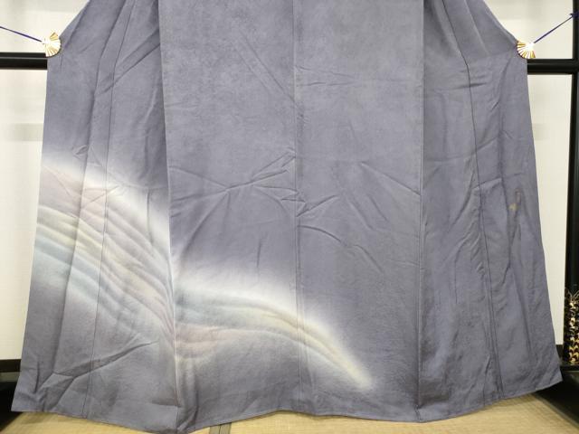 平和屋着物●訪問着　作家物　流水文　暈し染め　正絹　逸品　AABH5885ck