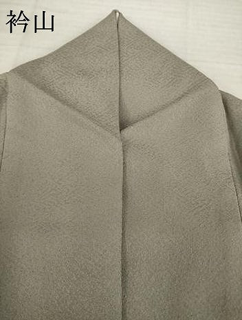 平和屋着物●京加賀友禅　百貫達雄　色無地　生壁色　正絹　逸品　AABH5887ck