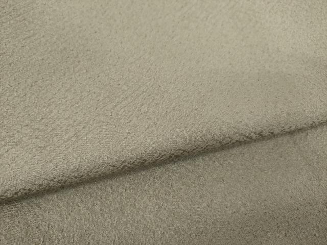 平和屋着物●京加賀友禅　百貫達雄　色無地　生壁色　正絹　逸品　AABH5887ck