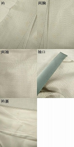 平和屋着物●本場大島紬　白大島　100亀甲　総詰め　正絹　逸品　AABH5889ck