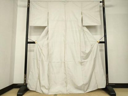 平和屋着物●本場大島紬　白大島　100亀甲　総詰め　正絹　逸品　AABH5889ck
