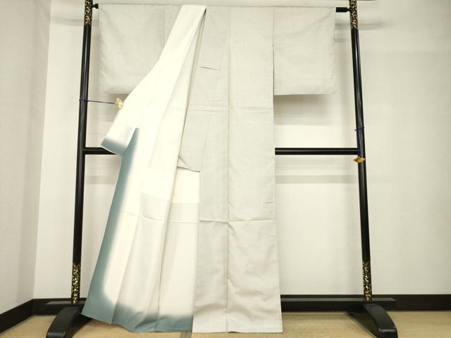平和屋着物●本場大島紬　白大島　100亀甲　総詰め　正絹　逸品　AABH5889ck