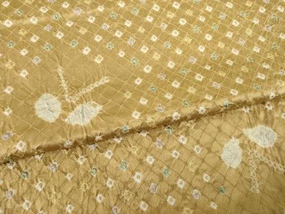 平和屋着物●上質な小紋　総絞り　舞蝶文　正絹　逸品　AABH5891ck