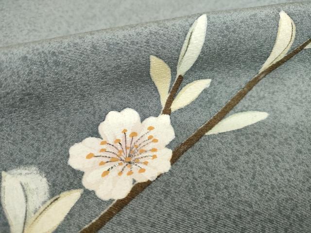 平和屋着物●訪問着　枝花文　暈し染め　正絹　逸品　AABH5895ck