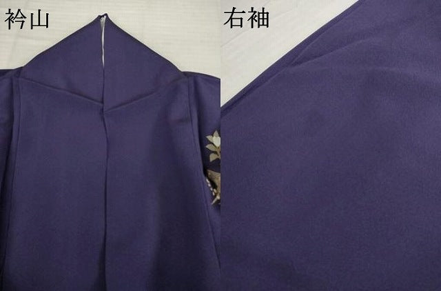 平和屋着物●京友禅　岡山工芸　岡山耕三　訪問着　短冊草花文　正絹　逸品　AABH5897ck