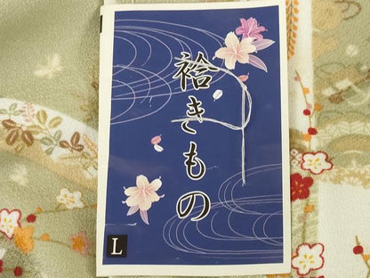 平和屋着物●小紋　雪輪花文　洗える着物　未使用　AABH5902ck