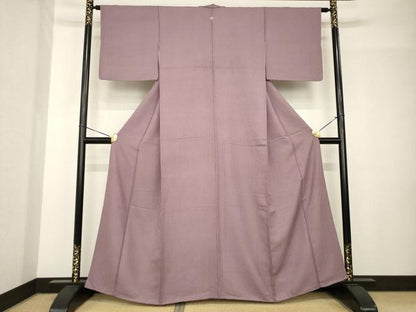 平和屋着物●江戸小紋　極小鮫小紋柄　正絹　逸品　AABH5916ck