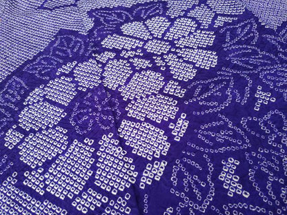 平和屋着物●豪華振袖　総絞り　吉祥花文　正絹　逸品　AABH5918ck