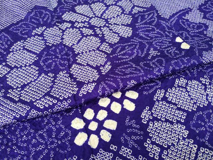 平和屋着物●豪華振袖　総絞り　吉祥花文　正絹　逸品　AABH5918ck