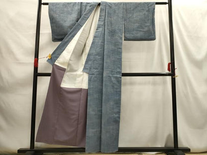 平和屋着物■上質な紬 霞文 正絹 逸品 AABH5924sx