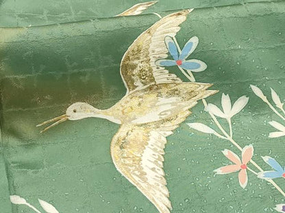 平和屋着物■訪問着 花鳥文 暈し染め 金彩 正絹 逸品 AABH5938sx