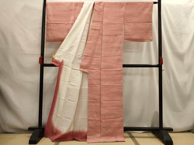 平和屋着物■上質な小紋　幾何学文様　暈し染め　正絹　逸品　AABH5972sx