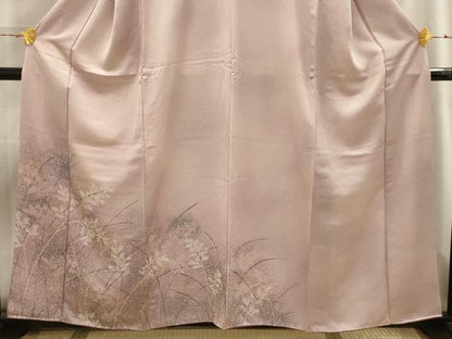 平和屋着物■訪問着　枝葉文　正絹　逸品　AABH5979sx