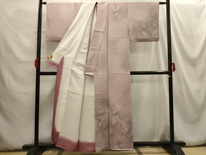 平和屋着物■訪問着　枝葉文　正絹　逸品　AABH5979sx