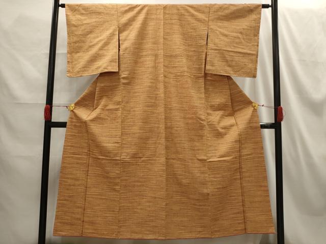 平和屋着物■上質な紬 幾何学文様 正絹 逸品 AABH5988sx