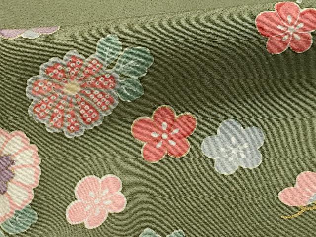 平和屋着物■上質な小紋 舞花文 暈し染め 金彩 やまと誂製 正絹 逸品 AABH5991sx