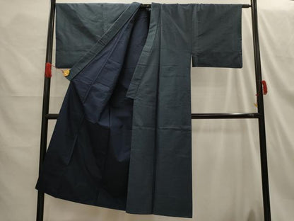 平和屋着物■男性　紬　80亀甲　総詰め　正絹　逸品　AABH5999sx