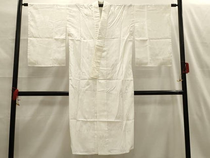 平和屋着物■長襦袢　無双仕立て　菊桐地紋　練色　洗える着物　AABH6018sx