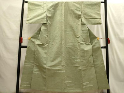 平和屋着物■上質な紬 横段文 正絹 逸品 AABH6023sx