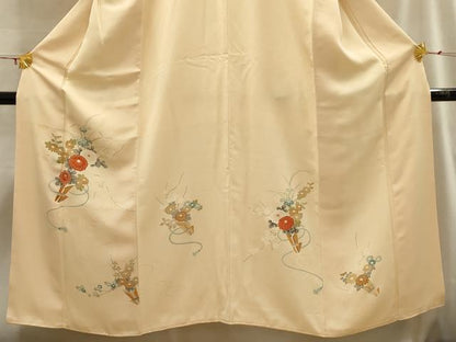 平和屋着物■訪問着 流水花束文 正絹 逸品 AABH6024sx