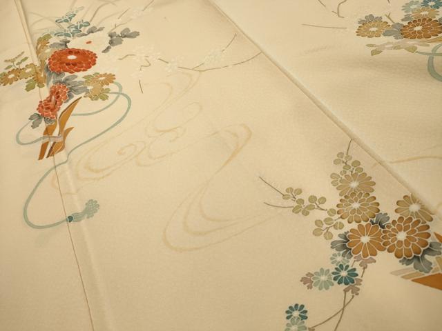 平和屋着物■訪問着 流水花束文 正絹 逸品 AABH6024sx
