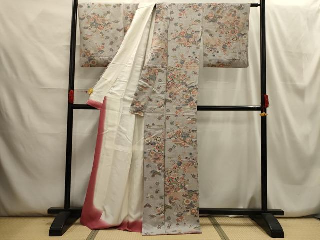 平和屋着物■上質な小紋 辻が花 金彩 正絹 逸品 AABH6029sx