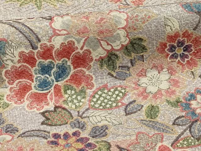 平和屋着物■上質な小紋 辻が花 金彩 正絹 逸品 AABH6029sx