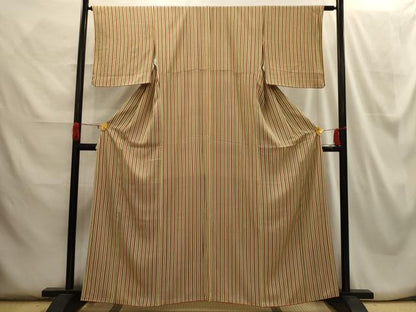 平和屋着物■上質な小紋 間道 正絹 逸品 AABH6032sx